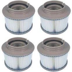 LANGRAY Lot De 4 Filtres De Rechange Pour MSpa FD2089, Cartouche De Filtre Pour Piscine Et Spa