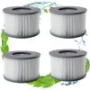 LANGRAY Filtre Spa Pour Mspa, Filtres Pour MSpa Piscines Gonflables, Cartouches Filtrantes Pour Spa Gonflable Mspa - Modèle à Partir De 2020 (4pcs)
