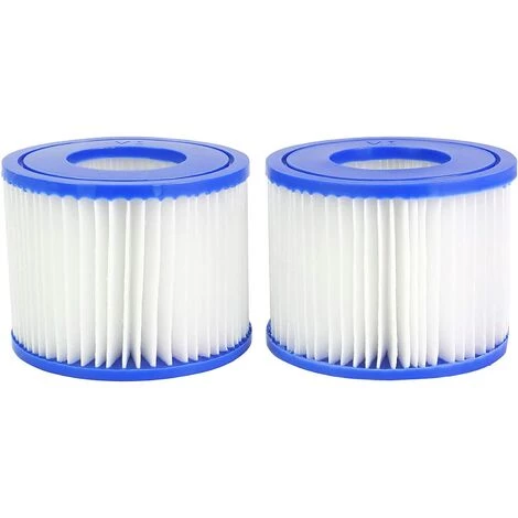 LONGZIMING Cartouche Filtrante VI Pour Bestway, Hot Tub Filtre, Cartouches De Filtre De Piscine Pour Lay-Z-Spa, Paris, Miami, Vegas, Monaco, Palm Springs, 2 Filtres