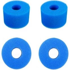 ALMI 4 Pièces Filtre Spa Éponge Filtrante Pour Type S1, Remplacement Lavable Pour Outil De Nettoyage De Cartouche De Cartouche De Papier Filtre De Type Intex S1, 7,3 X 10,8 X 10,8 Cm