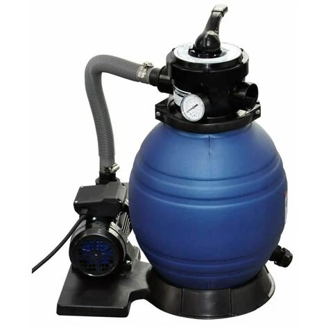 NOVA Pompe Avec Pompe à Filtre De Sable Pour Piscine Hydraulique 400 W 11000 L / H Pompe à Filtre à Sable 400 W 11000 L/h