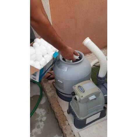 EDG BY AQUALUX INTERNATIONAL Balles Filtrantes - Spéciales Filtration - Pour Filtre Piscine – 700G – Equivalent 25KG Sable - Blanc – Image 3