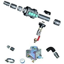 AQUALUX EDENEA Kit Complet Distribution Gravitaire Pour Citerne Souple - Gris