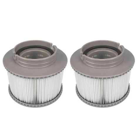 CHANCEY Lot De 4 Filtres De Rechange Pour MSpa FD2089, Cartouche De Filtre Pour Piscine Et Spa,SEMAket,gris – Image 3