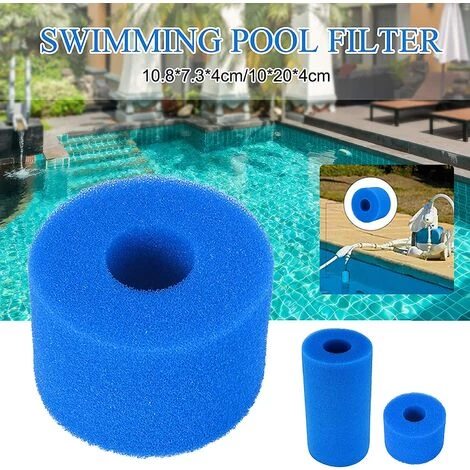 HKLFFJA Éponge De Filtre De Piscine, éponge De Cartouche Filtrante Pour Filtre Réutilisable Et Lavable, Filtre De Piscine Pour Accessoires De Nettoyage De Piscine Nettoyage De Spa, 4PC – Image 2