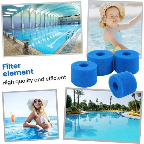 TRIOMPHE 4 Pièces Filtre En Mousse Pour Spa,T-Audace Éponge Filtrante Type A,Filtre En Mousse,Cartouche De Filtre En Mousse Réutilisables Et Lavables,Mousse Pour Piscine,Spa,Jacuzzi (10.8 * 7.3 * 4) – Image 5