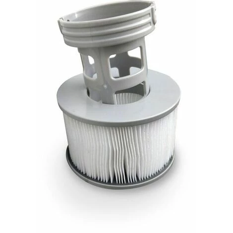 DENUOTOP Pompe Et Filtre De Spa 2 Cartouches Filtrantes De Remplacement Pour Spa Gonflable MSPA + 2 Filets De Protection