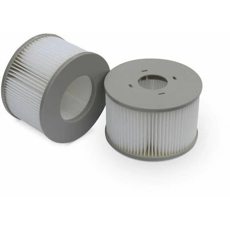 DENUOTOP Pompe Et Filtre De Spa 2 Cartouches Filtrantes De Remplacement Pour Spa Gonflable MSPA + 2 Filets De Protection – Image 4