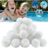 TANABATA Boules De Filtre De Piscine, 500g Balles Filtrantes, Boule Filtre Piscine, Filtre Balls Balles De Filtration Au Lieu De 18 Kg De Sable Filtrant, Pour Piscines, Filtres à Sable, Filtration D'eau