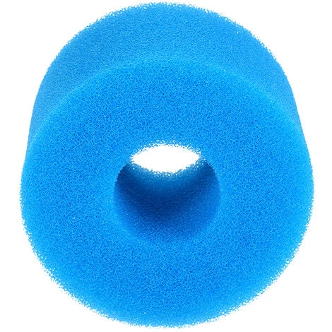 HAPPYSHOPPING Eponge De Nettoyage Pour Filtre De Piscine Tube Cylindrique Lavable Et Réutilisable De Remplacement Pour Le Filtre Index Type S1 Bleu 7.5*10*10cm Un Paquet – Image 2