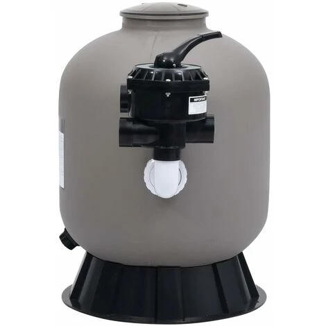 TRUE DEAL Filtre à Sable Pour Piscine Avec Vanne à 6 Voies Gris – Image 3