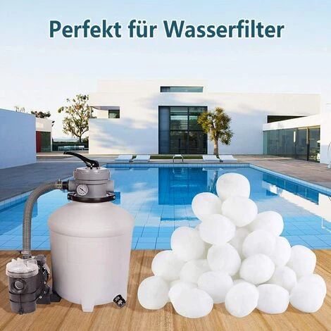 LTS FAFA Boules Filtrantes Pour Systèmes De Filtration à Sable, Boules Filtrantes De 700 G Remplacent 25 Kg De Sable Filtrant, Boules Filtrantes Pour Filtres De Piscine, Systèmes De Filtration De Piscine, Pompes De Filtration â Image 5