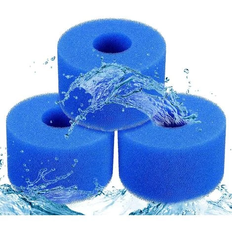 TANABATA Éponge Filtrante, Éponge Filtrante Type A, 3 Pièce Éponge De Filtre Pour Aquarium, Mousse Pour Filtre Piscine 108 * 40 * 73mm, Filtre Piscine Lavable Reutilisable, Filtre Spa Reutilisable