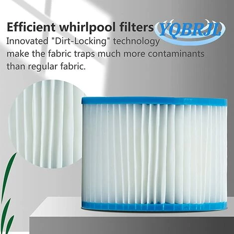 TANABATA Pour Le Filtre De Bestway Insert VI, Filtre De Remplacement Du Filtre Pour Lay-z-spa Miami, Pour Vegas, Pour MONACO.Filtre Pour La Bestway VI Pools Cartouche Filtrante, Taille 6-58323 (4pcs) – Image 4