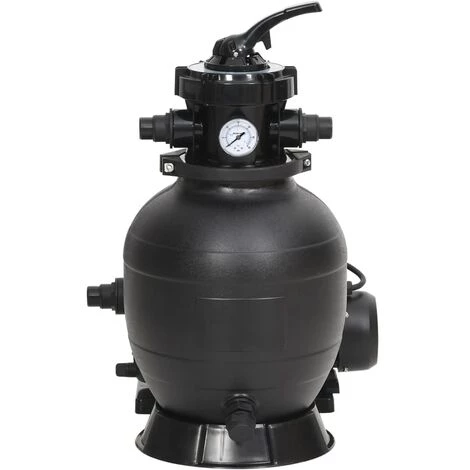 VidaXL Filtre à Sable De Piscine Avec Vanne 6 Voies Noir – Image 4
