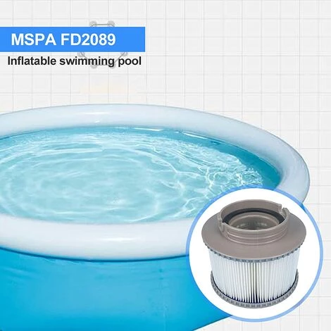 HIASDFLS Cartouches De Filtres De Piscine Pour Filtre Spa, Pompe À Cartouche Filtrante Pour Mspa Fd2089 Remplacement Des Filtres Pour Piscine, Traitement Hot Sub Et Spas-2 Pièces – Image 2