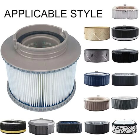 HIASDFLS Cartouches De Filtres De Piscine Pour Filtre Spa, Pompe À Cartouche Filtrante Pour Mspa Fd2089 Remplacement Des Filtres Pour Piscine, Traitement Hot Sub Et Spas-2 Pièces – Image 5