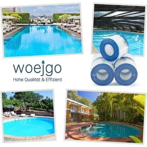 GDRHVFD 12Pcs Cartouches Filtrantes Pour Piscine De Type Vi Pour Bestway Taille 6-58323 – Image 4