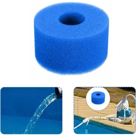 GDRHVFD Filtre Éponge, Éponge De Cartouche Filtrante, Éponge De Filtre De Piscine, Cartouche De Remplacement Lavable Réutilisable, Filtre D'Éponge De Filtre De Bain À Remous -1Pcs-Blue-108*40*73Mm – Image 5