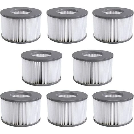 GDRHVFD 8Pcs Filtres De Rechange Pour Mspa Whirlpool Filter - Cartouches Filtrantes Pour Sous-Bateaux Et Spa Chauds - Pour Piscines Gonflables - Modèle À Partir De 2020