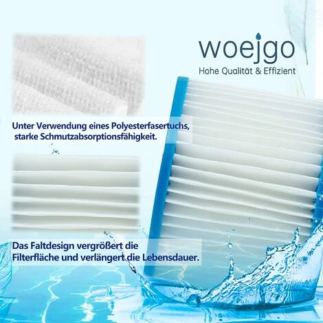 GDRHVFD 8Pcs Cartouches Filtrantes Pour Piscine De Type Vi Pour Bestway Taille 6-58323 – Image 3