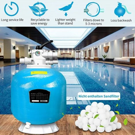 FVBJD 1000g Boules De Filtre De Piscine Balles Filtrantes Balles De Filtration Filtre Balls Réutilisables Peut Remplacer 32 Kg Sable Filtrant Sable De Quartz,Convient à Divers Systèmes De Filtration – Image 3