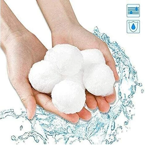 FVBJD Balles Filtrantes, Boules De Filtre De Piscine 700g, Alternative Pour 25kg De Sable Filtrant, Filtre Pour Piscine, Adaptent à Tous Les Filtres à Sable Ou Verre Existants, Bon Effet De Filtre â Image 5