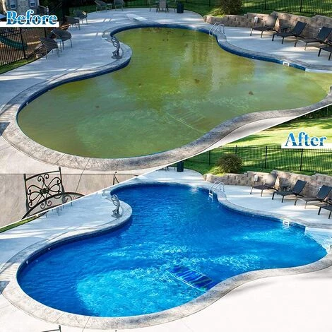 FVBJD 1000G Balle Filtrante Piscine,Filtre Pour Piscine,Média Filtre à Fibres,de 700g Remplacent 25kg De Sable Filtrant,Billes Filtrantes Pour Piscines Intérieure Et Extérieure(700g) â Image 2