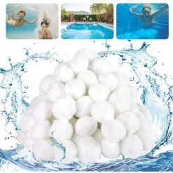 FVBJD Boules De Filtre De Piscine 700g Balles Filtrantes Alternative Pour 25 Kg De Sable, Filtrant Balles Média Filtre à Fibres Pour Piscine Filtres à Sable Filtrage De L'eau.