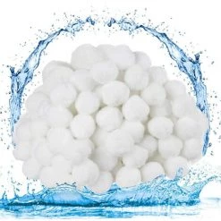FVBJD Balles Filtrantes, Boules De Filtre De Piscine 700g, Alternative Pour 25kg De Sable Filtrant, Filtre Pour Piscine, Média Filtre à Fibres Pour Piscine Filtres à Sable Filtrage De L'eau