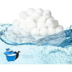 FVBJD Filtre Balls Balles De Filtration, Filtre Pour Piscine De 700g Peut Remplacer 25kg Sable Filtrant, Convient à Divers Systèmes De Filtration Boules De Filtre De Piscine