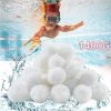 FVBJD Balles Filtrantes 1400g,Boules De Filtre Réutilisables De Piscine,Alternative Pour 50 Kg De Sable,Boules De Filtre De Piscine Pour Piscines Intérieure Et Extérieure,Média Filtre à Fibres Pour Piscine