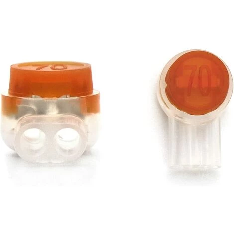 FVBJD 200Pcs Connecteurs Épissure UY2, Connecteurs De Câble Téléphonique Pour Câble De Données Câble Téléphone (K2) – Image 4