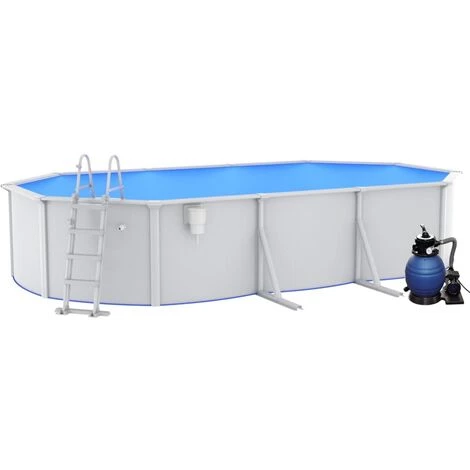 VidaXL Piscine Avec Pompe Filtrante à Sable Et échelle 610x360x120 Cm – Image 2