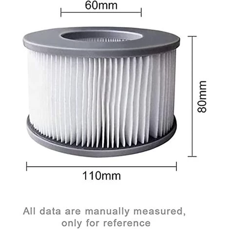 EINEMGELD Lot De 6 Filtres De Jacuzzi Pour Piscines Gonflables MSPA, Version Améliorée, Cartouche De Filtre Compatible Avec Tous Les Jacuzzi Actuels – Image 3