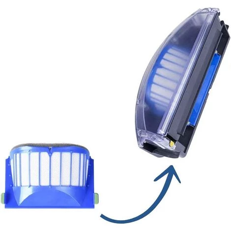 EINEMGELD Pack Complet De 9 Filtres Compatible Avec Roomba 600. Kit De Rechange Pour Filtre Série 6. Pièce De Rechange Avec Neuf Filtres. – Image 2