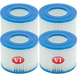 EINEMGELD Filtre VI Cartouche Pour Bestway Lay-Z-Spa, Cartouches Filtrantes Rechange Pour Miami Vegas Monaco BW58323, Pour Bestway 58239 (4 Pièces)