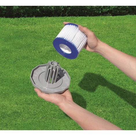 EINEMGELD Bestway 58323 Lay-Z-Spa Cartouche Filtrante Taille VI Standard : Lot De 6 X 2. Standard: 6 X Twin Pack (12 Filters) Blanc Et Bleu – Image 4