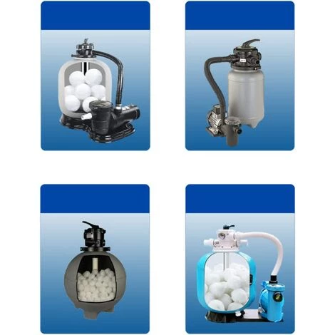 PERLE RARE Filtre Balle 200g Piscine Filtre Balle Piscine Filtre Balle Remplacement Piscine Filtre à Sable Pour Piscine Filtre Pompe Aquarium Filtre à Sable De Nettoyage â Image 5