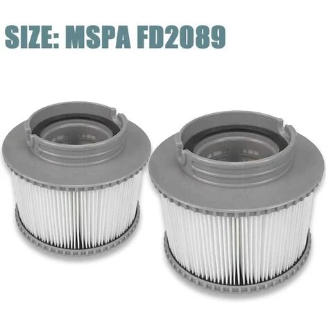 DENUOTOP Cartouches De Filtres Cartouches De Filtre De Piscine, Filtre Cartouches De Rechange De Filtre MSpa Pour Baignoire, Spa, Piscine (2pcs) – Image 2