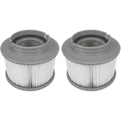 DENUOTOP Cartouches De Filtres Lot De 2 Cartouches Filtrantes Pour Piscine, Accessoires De Filtre De Nettoyage De Piscine Gonflable De Rechange Pour Spa, Cartouche De Filtre Antimicrobienne Pour Spa Facile à Installer