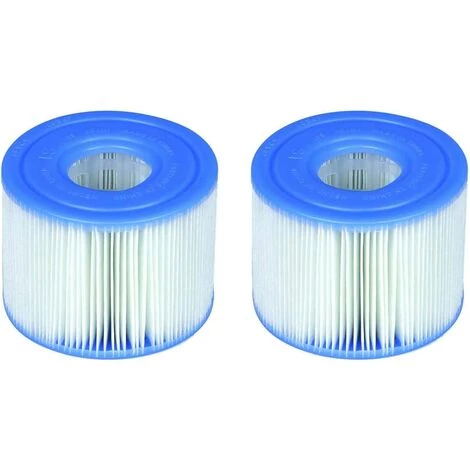 FLYME Intex S1 29001E Lot De 12 Cartouches De Piscine PureSpa Type S1 Faciles à Installer (12 Filtres) Bleu – Image 2