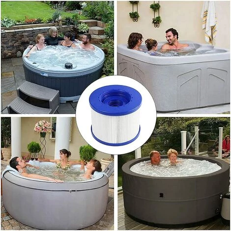 FLYME Lot De 2 Cartouches Filtrantes Pour Bain à Remous Lay-Z-Spa Bestway Flowclear Taille VI – Image 5