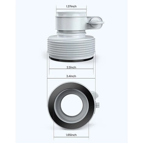 Kit D'accessoires Pompe Filtre Piscine Kit De Pièces De Filtre De Piscine Ensemble De Pièces De Rechange Et D'accessoires De Piscine Adaptateur De Tuyau Yoouyida – Image 5