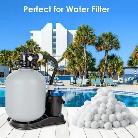 NAXUNNN 700g Boules De Filtre De Piscine, Balles Filtrantes,Média Filtre à Fibres – Image 5