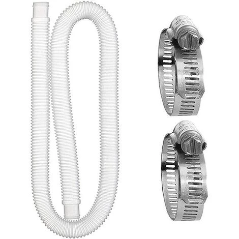 BENOBBY KIDS Tuyau De Rechange Pour Piscine, Tuyau De Piscine Avec 2 Raccords Métalliques Pour Piscine Hors Sol, Tuyau De Rechange Pour Filtre De Piscine