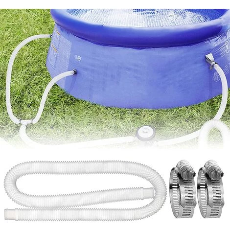 BENOBBY KIDS Tuyau De Rechange Pour Piscine, Tuyau De Piscine Avec 2 Raccords Métalliques Pour Piscine Hors Sol, Tuyau De Rechange Pour Filtre De Piscine – Image 2