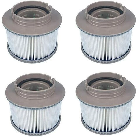 ZOLGINAH MSPA Cartouches De Rechange De Filtre Pour Tous Les Modèles Whirlpool Spas Swimming Piscine,Cartouches Filtrantes Avec Filet Pour MSpa Les Spas Bubble Spa (4 Pièces)