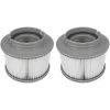 Lot De 2 Cartouches Filtrantes Pour Piscine, Accessoires De Filtre De Nettoyage De Piscine Gonflable De Rechange Pour Spa, Cartouche De Filtre Antimicrobienne Pour Spa Facile à Installer GrooFoo