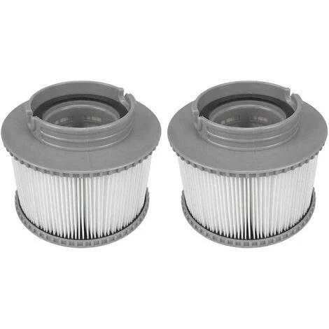 Lot De 2 Cartouches Filtrantes Pour Piscine, Accessoires De Filtre De Nettoyage De Piscine Gonflable De Rechange Pour Spa, Cartouche De Filtre Antimicrobienne Pour Spa Facile à Installer GrooFoo